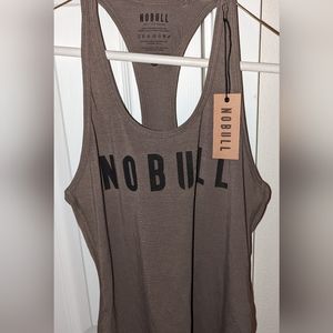 NWT NOBULL WOMEN'S RACERBACK TANK, army green small